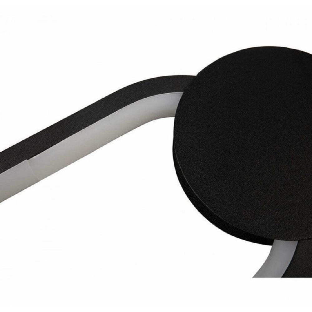 Trade Shop - Lampadario Led Sospensione Moderno Metallo Nero 14w Luce 3000k 4000k 6500k Lp-03 -