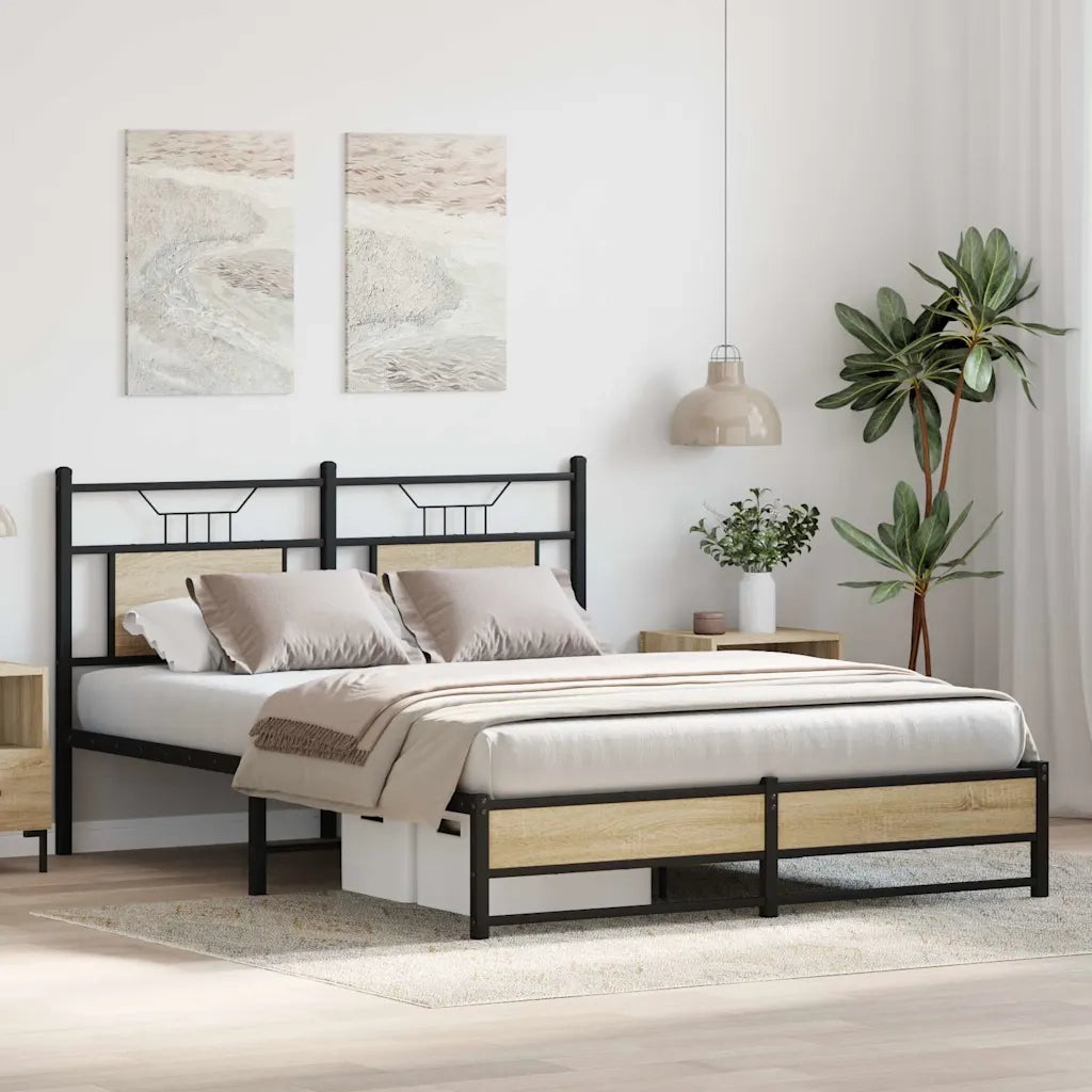 Giroletto senza Materasso Rovere Sonoma 140x200cm in Truciolato
