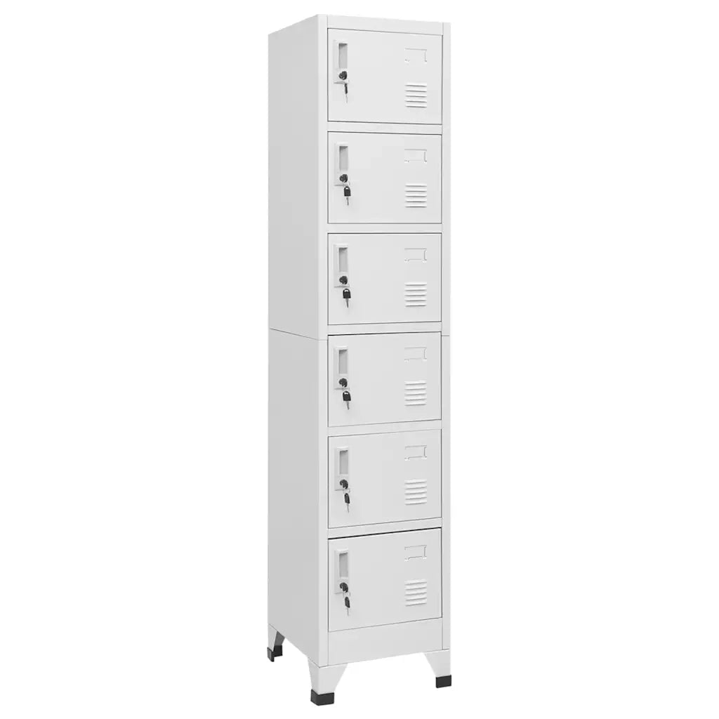 Armoire à casiers Gris clair 38x40x180 cm Acier