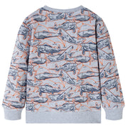 Felpa per Bambini Grigio Mélange 128 13167