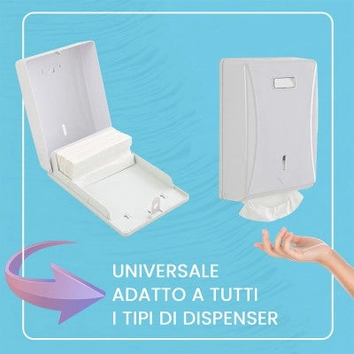 Salviette monouso in cellulosa piegate a Z per dispenser 6 confezioni