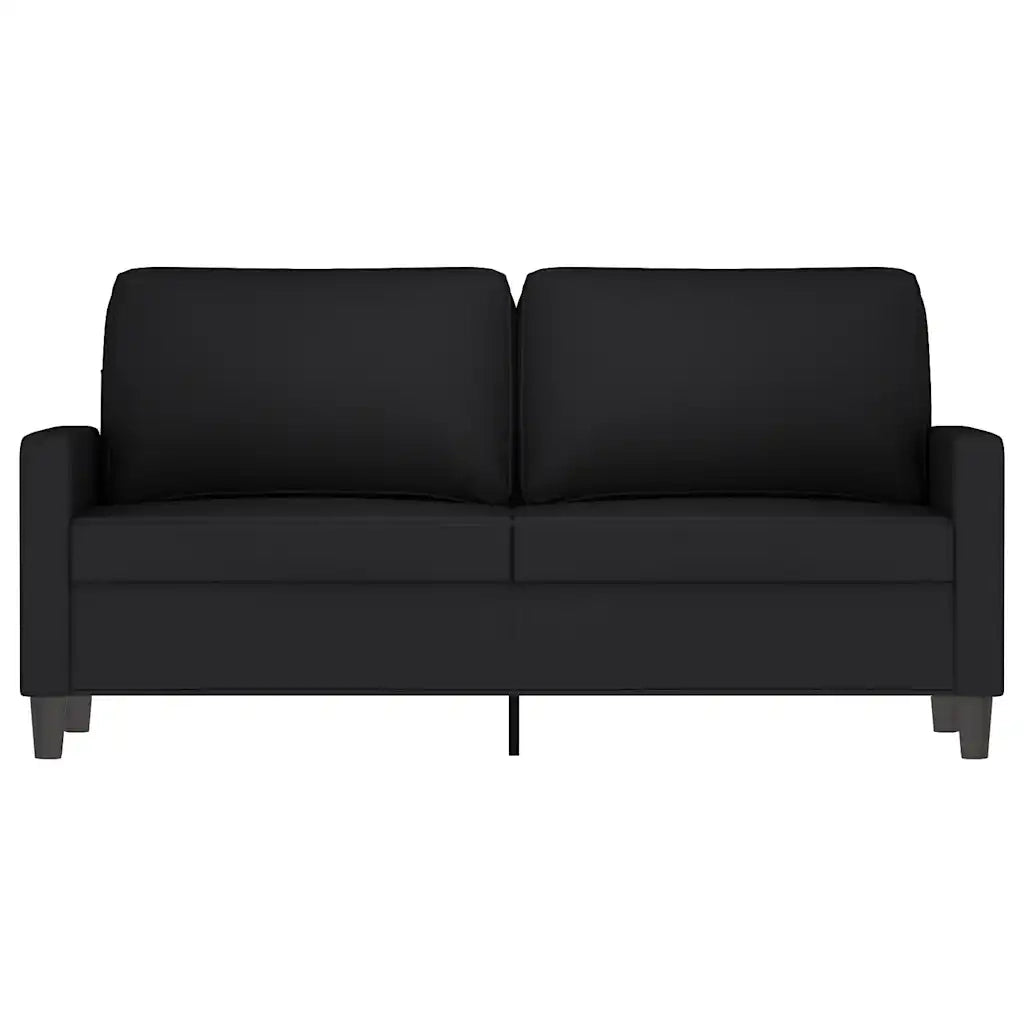 Divano | Divano da soggiorno | Sofa a 2 Posti Nero 140 cm in Velluto