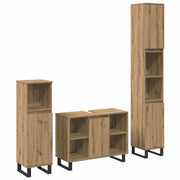 Set di mobili per il bagno 3 pcs Marrone Legno multistrato 3378511