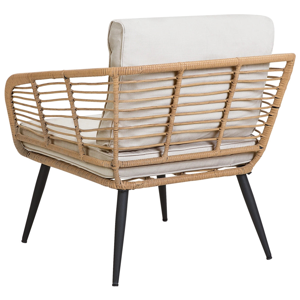 Set di copricuscini per esterni per sedili e schienali Beige UV resistente stile minimalista