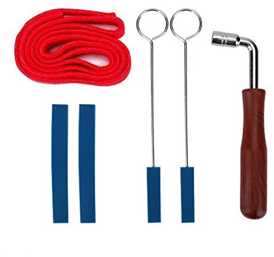 Kit di riparazione per pianoforte - Mastro di martelatura - Demper - Striscia di temperamento - Set di fissaggio - Materiale di alta qualità - Attrezzo per pianoforte