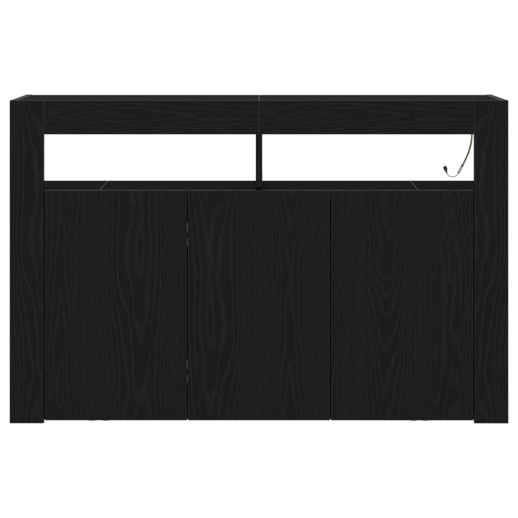Sideboard Rovere nero Legno ingegnerizzato 116 x 30 x 75 cm