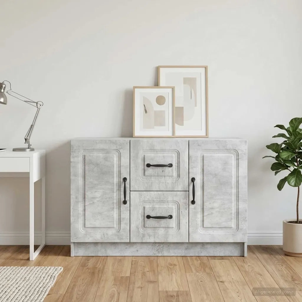 Credenza Grigio Cemento 89 x 34,5 x 57 cm Legno ingegnerizzato 895808