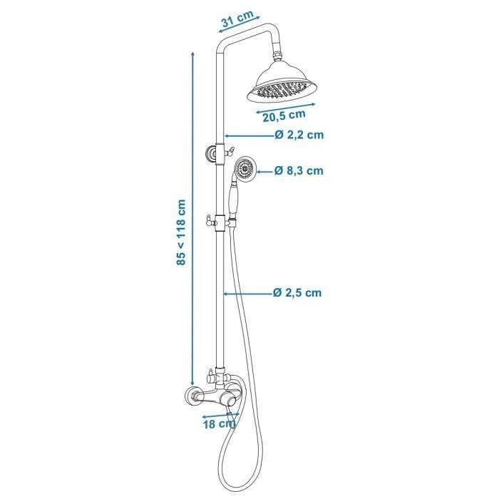 ROUSSEAU Combi doccia Retro
