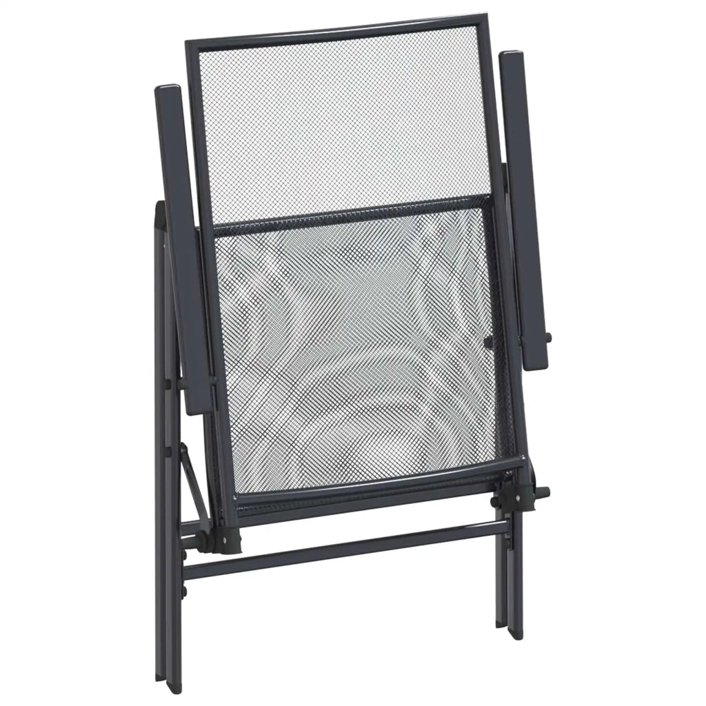 Set da Pranzo per Giardino 9 pcs Antracite 212 x 90 x 76 cm