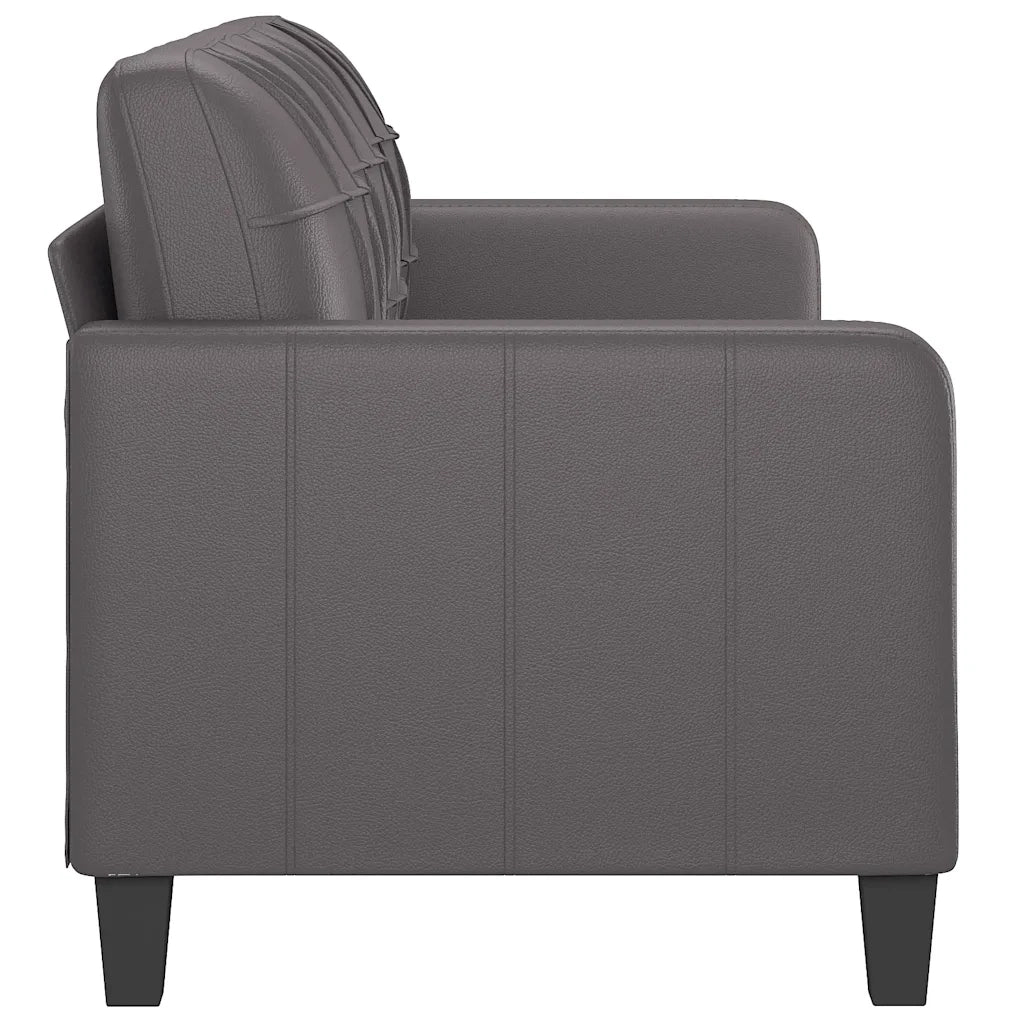 Divano a 3 Posti Grigio 180 cm in Similpelle 359124
