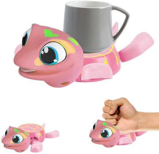 Onderzetta per bicchieri con sottopancia emettitrice di suoni Onderzetta animale divertente Onderzetta per bicchieri con sottopancia emettitrice di suoni Matrice per bicchieri per bar, bicchieri, calici - Onderzette come decorazione (rosa)