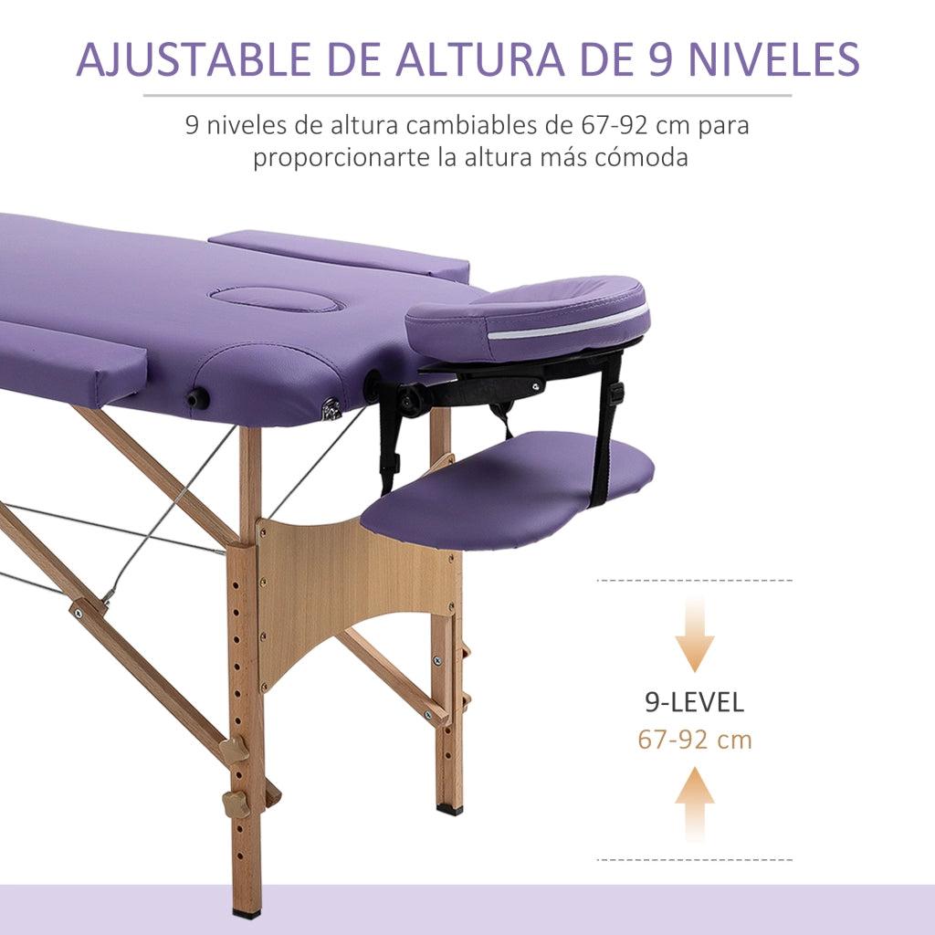 Tavolo Pieghevole Regolabile ¨C zephmum ¨C 210x81cm Viola