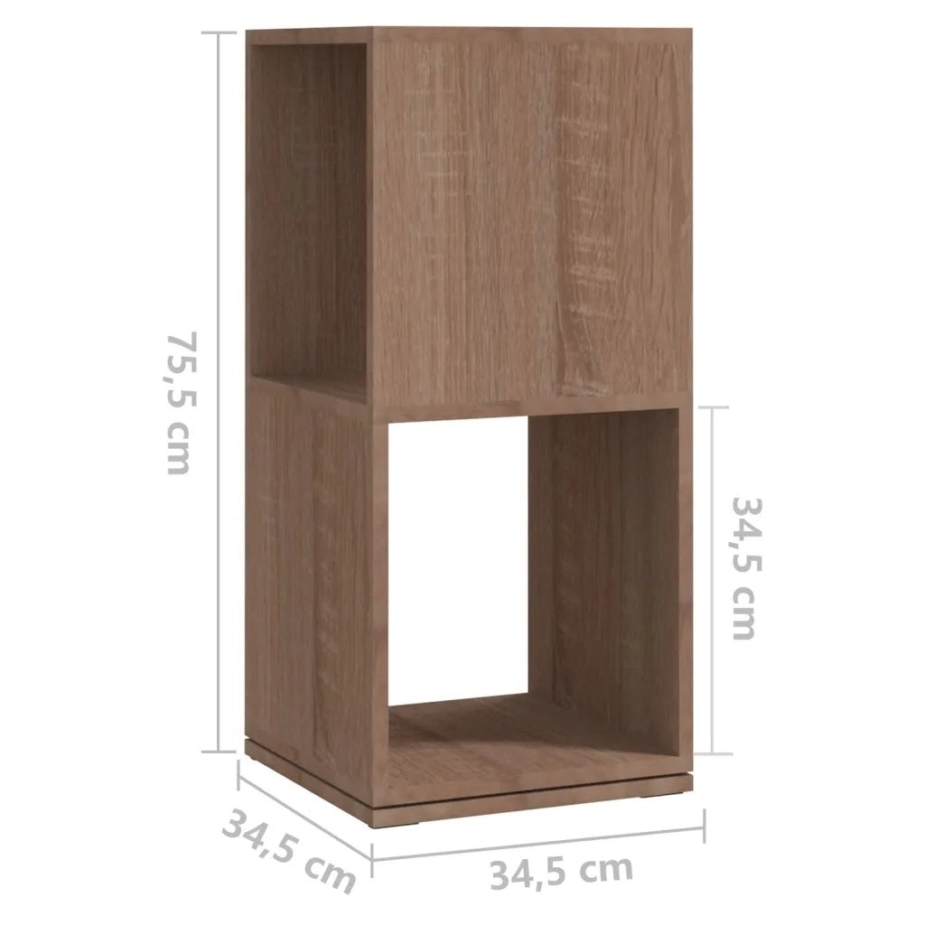 Armadietto Girevole Rovere Sonoma 34,5x34,5x75,5 cm Truciolato CFW8738166