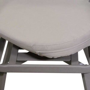 Sedia da Giardino 62x61xh79 cm in Alluminio Riverside Tortora