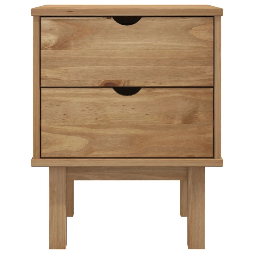 Comodino | Armadio da Notte | Mobiletto da notte OTTA 45x39x57 cm in Legno Massello di Pino