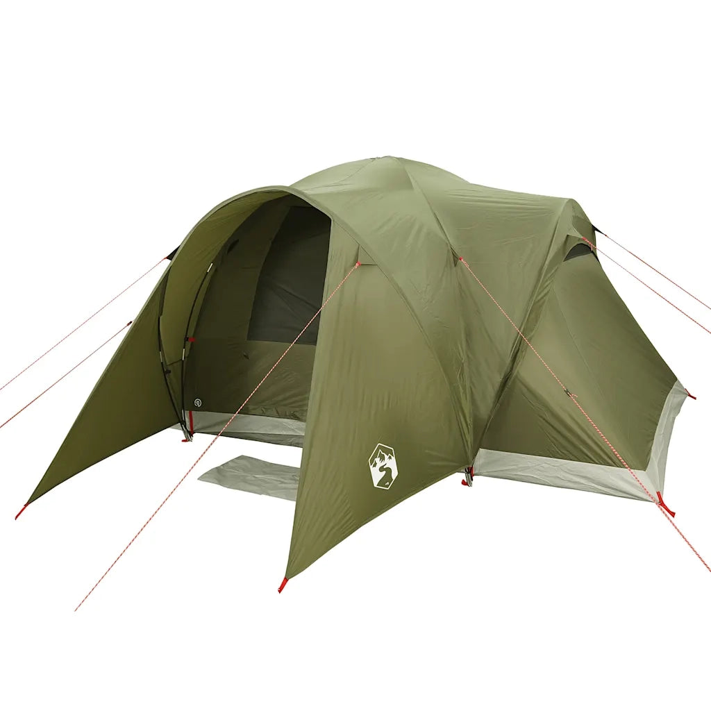 Tenda Familiare a Cupola 6 Persone Verde Oliva Impermeabile 4009464