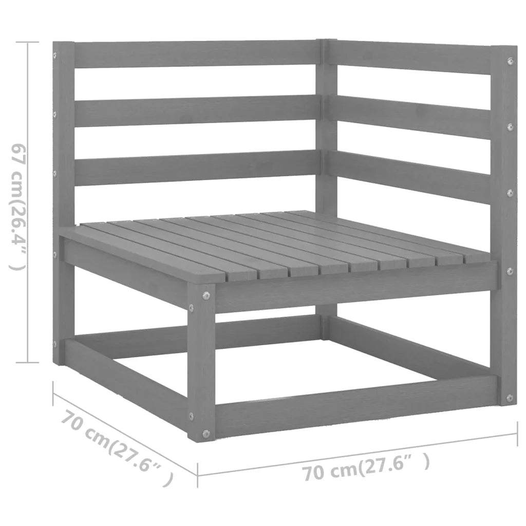 Set Divani da Giardino 11 pz in Legno Massello di Pino 3076211