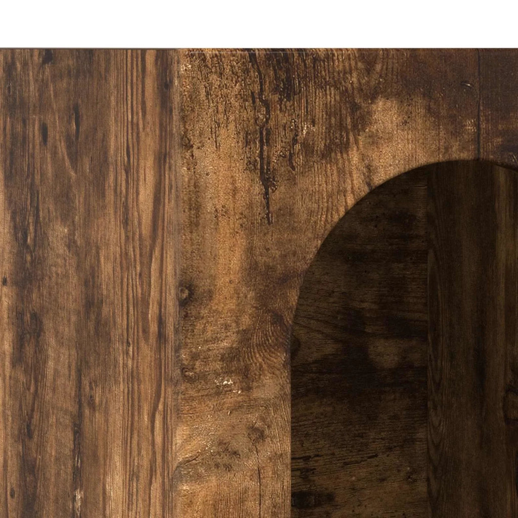Credenza-Buffet-Armadio da cucina Rovere fum¨¦ 59 x 35 x 100,5 cm Legno multistrato