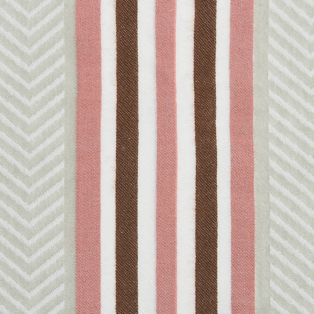 Beige Rosa Marrone Coperta Acrilica 130 x 170 cm Copriletto in Poliestere Motivo Geometrico Frange Soggiorno Camera da Letto