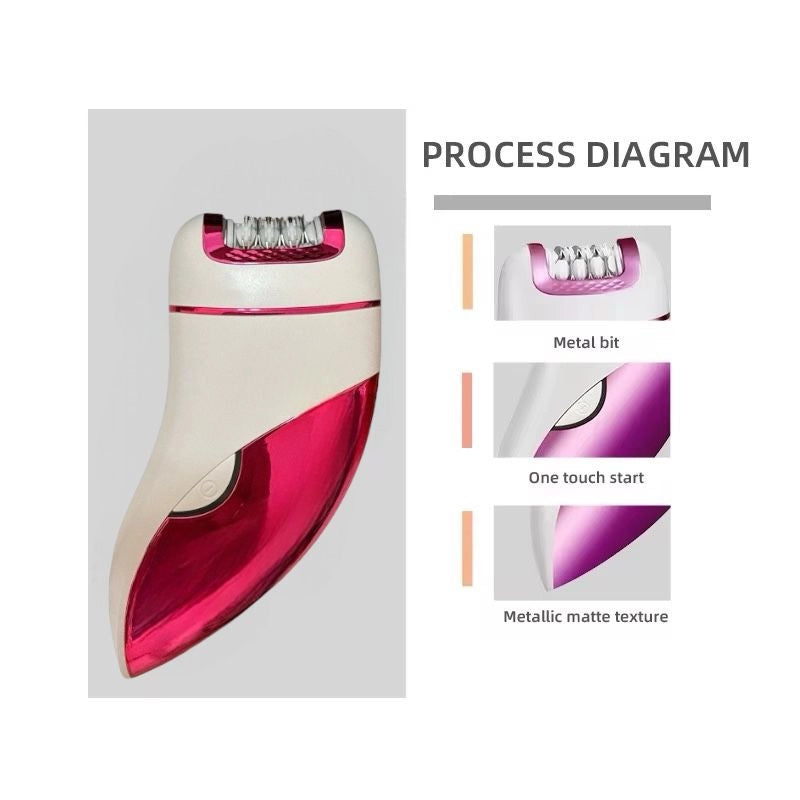 Depilatore Epilatore Rasoio 3 in 1 Pedicure Gambe Peli Donna ricaricabile SN-233
