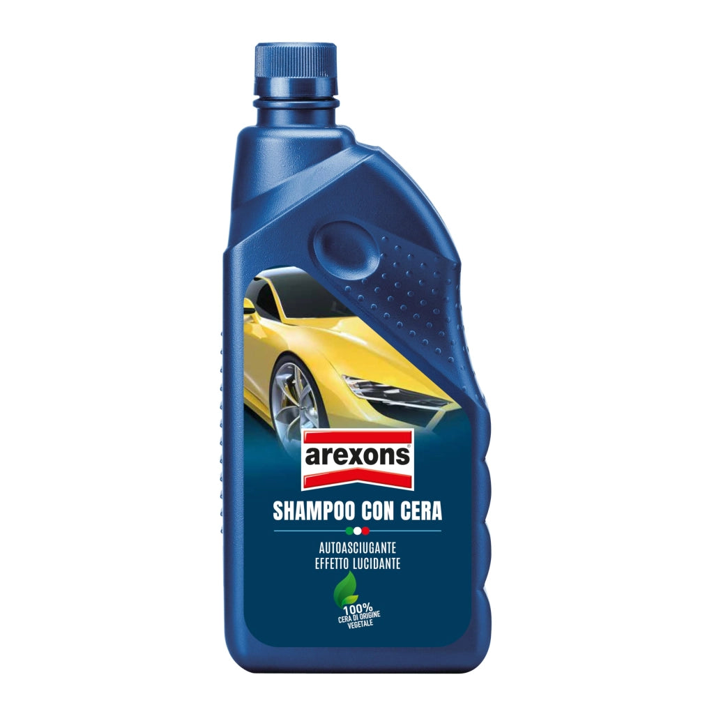 Shampoo Auto con Cera Autoasciugante Arexons 1 l