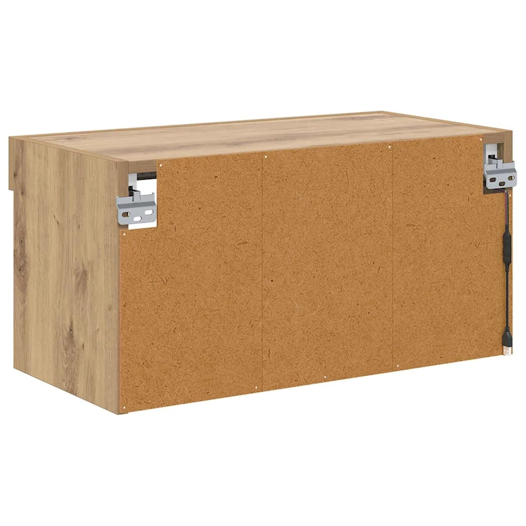 Set mobile TV con LED Rovere artigianale 60 x 30 x 30 cm 882962