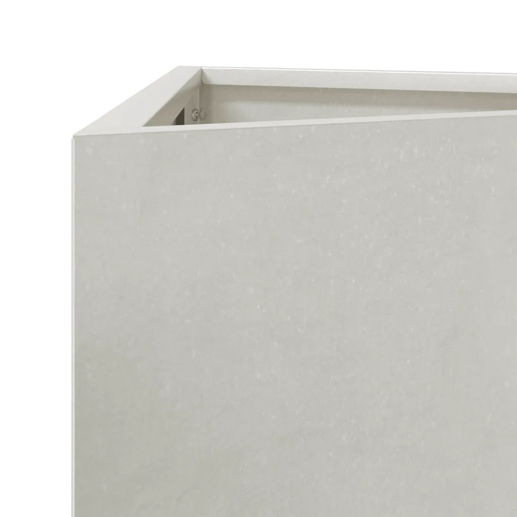 2 pz Fioriere | Cassetta per fiori | Vaso da Giardino Triangolari 50x43x75 cm Acciaio Inox