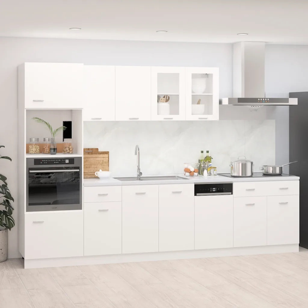 Set Armadi da Cucina 7 pz Bianco in Truciolato cod mxl 76429