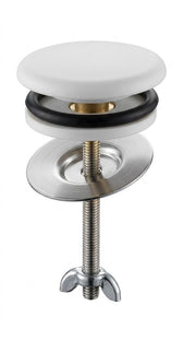 BL TAPPO COPRIFORO OTTONE BIANCO 2 PZ- RUBINETTERIE ASSOCIATE- 6,0 blister