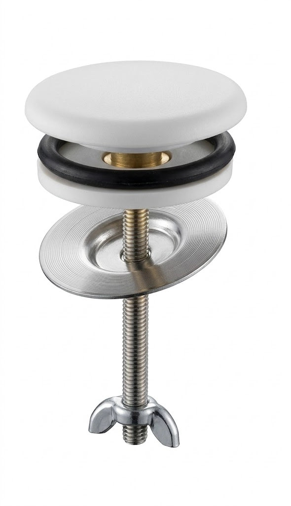 BL TAPPO COPRIFORO OTTONE BIANCO 2 PZ- RUBINETTERIE ASSOCIATE- 6,0 blister