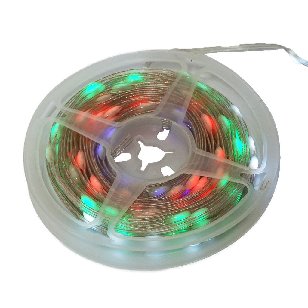 Striscia LED con pannello solare 5V, 10m, telecomando RGB+IC IP65