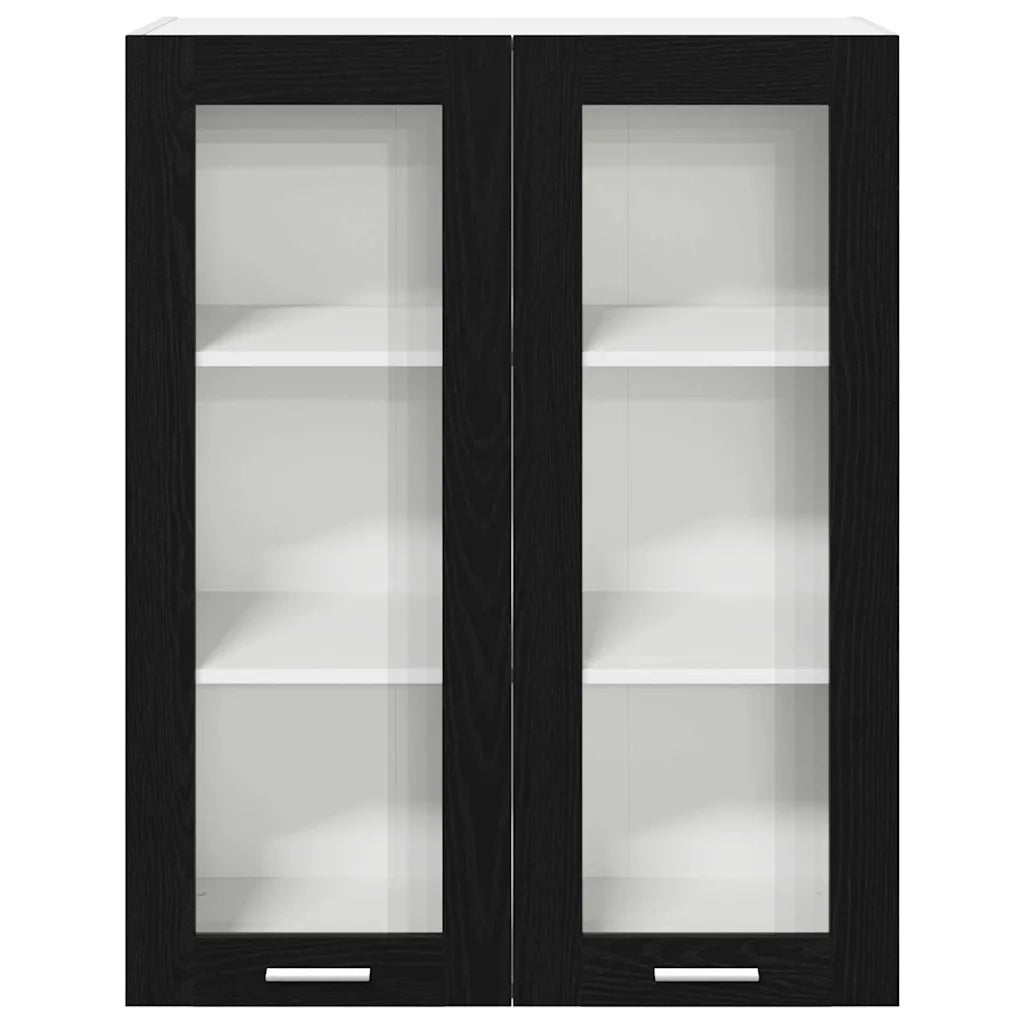 Armadio pensile Rovere Nero 80 x 31 x 100 cm Legno multistrato