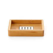 Portasapone d' appoggio GEDY linea Bamb� in legno naturale