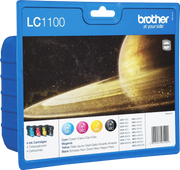 Brother LC1100VALBPDR cartuccia d'inchiostro 4 pz Originale Nero, Ciano, Magenta, Giallo