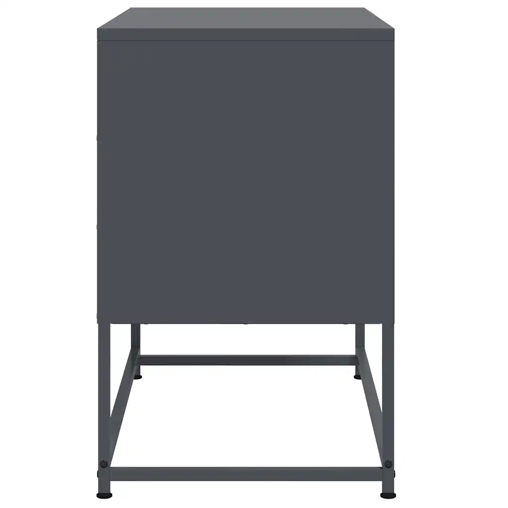 Mobile TV Antracite 68,5x39x60,5 cm in Acciaio