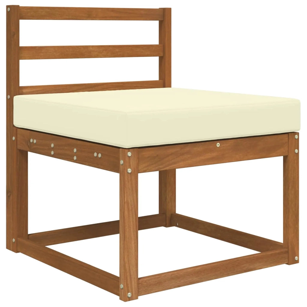 Cuscino per divano da esterno Crema 60 x 60 x 8 cm Poliestere