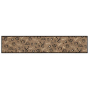 Tappeto da Cucina Lavabile Marrone Mattutino 60x300 cm Velluto 4005589
