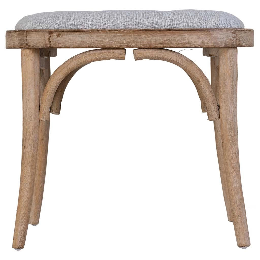 Sgabello in legno imbottito 55x37x47h cm