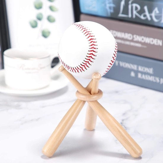 Stendardi di base per baseball, contenitori per palline, manici di esposizione, stendardi in legno per baseball, tavoli di esposizione per appassionati di baseball