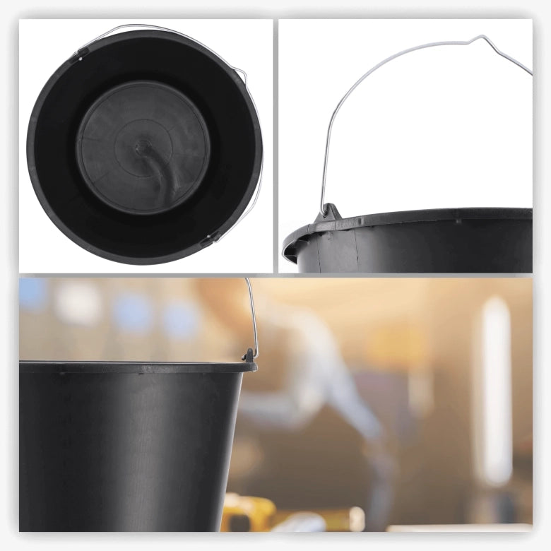 Secchio da costruzione KADAX 12L, secchi in plastica resistenti per uso domestico e giardinaggio, confezione da 20 pezzi