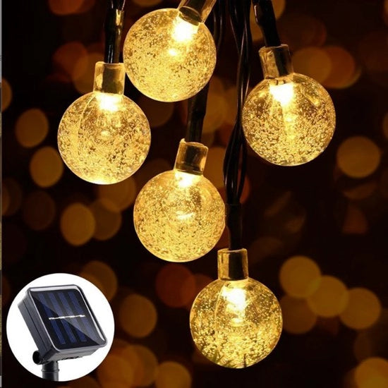 Illuminazione Esterna a Energia Solare - 100 Filo LED Esterno - 12 m Illuminazione - 1,8 cm diametro Esterno - Illuminazione Esterna Filo - Filo Illuminazione Esterno