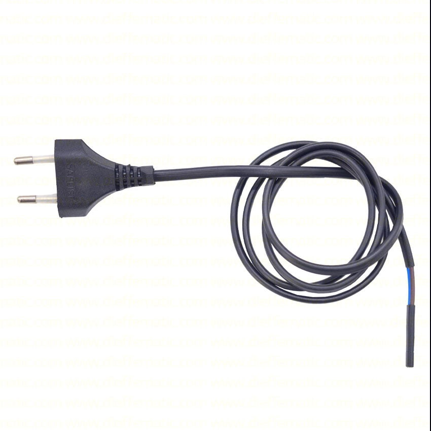 CAVO ALIMENTAZIONE SPINA 230V 2X0.75MM 1 MT CANCELLO