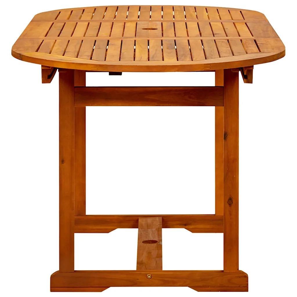 Tavolo da Pranzo per Esterni (120-170)x80x75 cm in Legno Acacia 316567