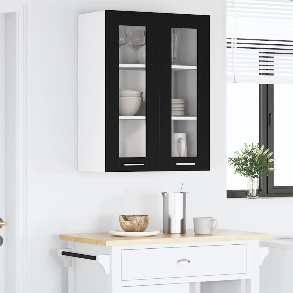 Armadio pensile Rovere Nero 60 x 31 x 80 cm Legno multistrato 884315