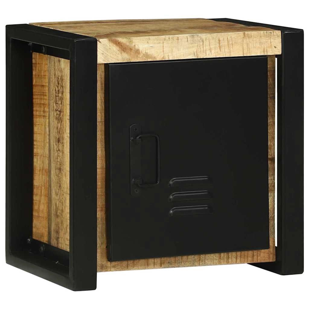 Mobiletto da bagno moderno rettangolare con ripiano 40 x 30 x 40 cm in legno massello di mango marrone 02_0057650