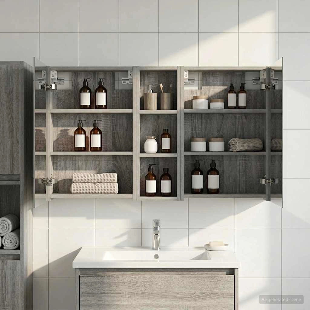 Set di Armadi da Bagno 3 pz 100 x 10,5 x 60,5 cm 3403701