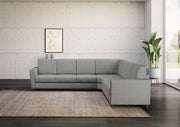 Divano yasel 3 posti  (tre sedute da 60cm) + angolo + divano 3 posti (tre sedute da 60cm) misure esterne l.288x288 | grigio - Mobili 2G