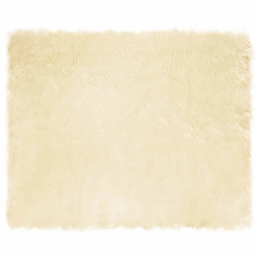 Tappeto in finta TAFALLA | Tappeto del soggiorno Crema 200 x 280 cm Poliestere