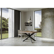 Tavolo allungabile 140/400x90 cm Volantis telaio Antracite - Noce