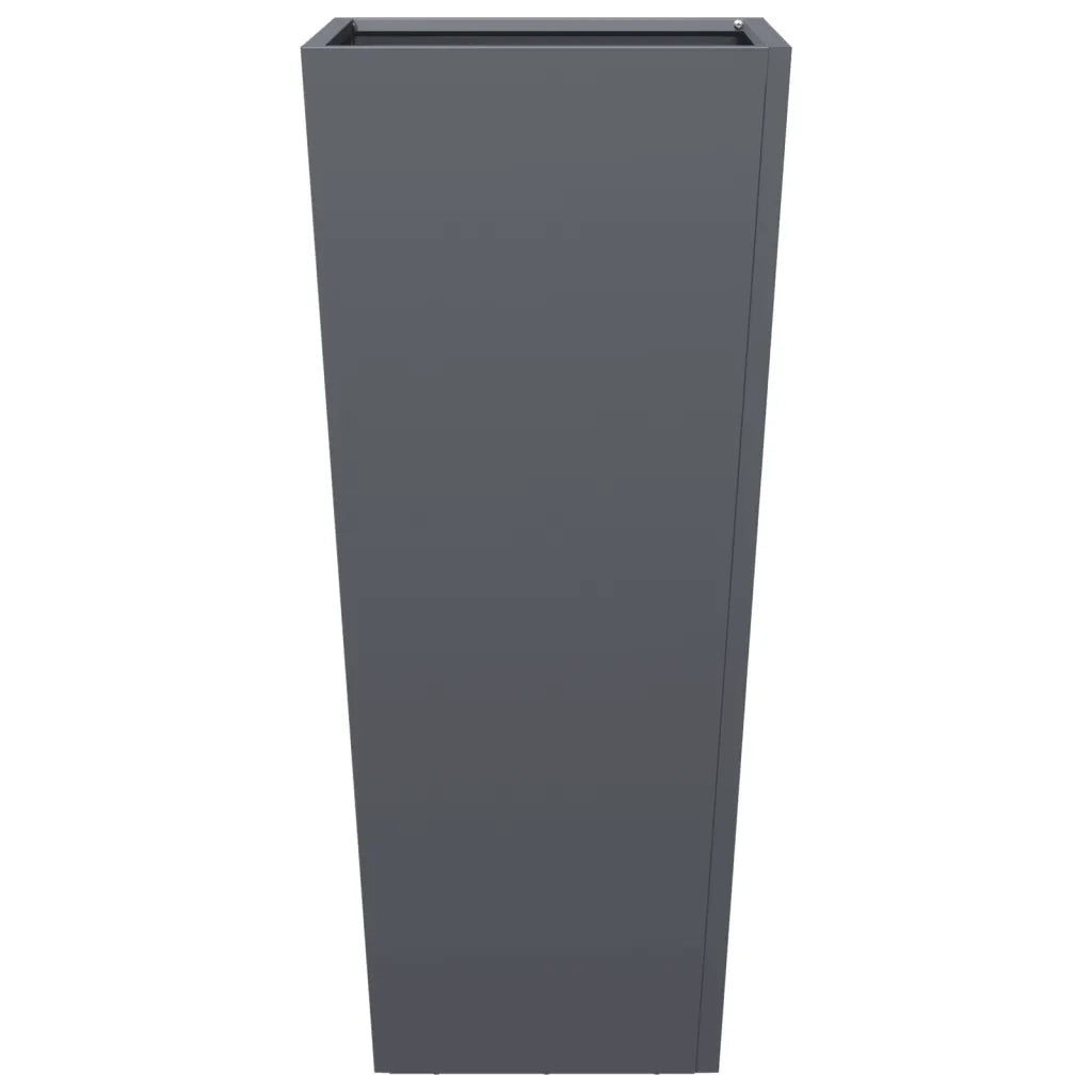 Fioriere da Giardino 2 pz Antracite 35x35x75 cm in Acciaio 851085